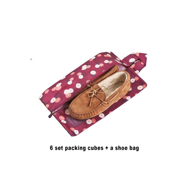 7 PIECE PACKING CUBE SET + SHOE BAG - Picture 2 of 7